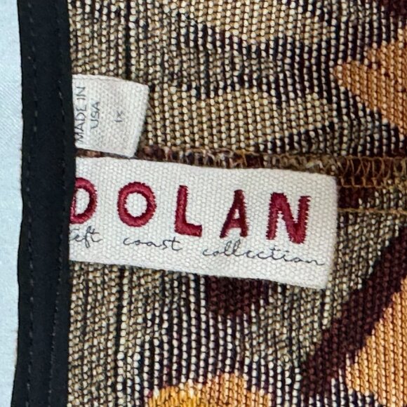 Anthropologie Dolan Seraphina Brown Tan Textured Short Sleeve Shirt Plus Size 1X - Picture 9 of 12